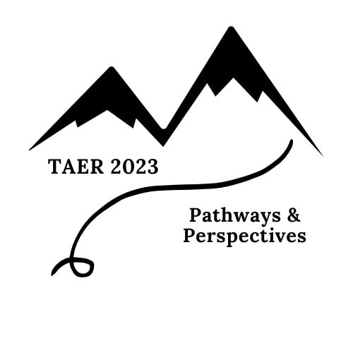 TAER Conference 2022 Logo: A Whole New World, Renew Recharge Refocus 
